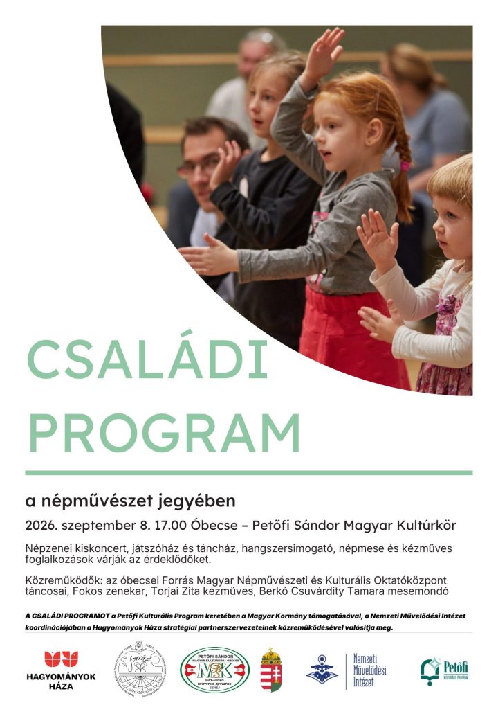 CSALÁDI PROGRAM A NÉPMŰVÉSZET JEGYÉBEN